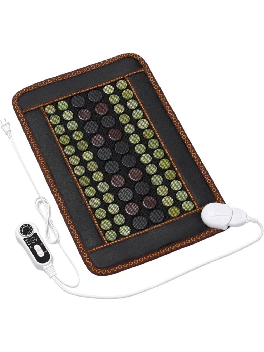Far Infrared Heating Pad with Natural Jade & Tourmaline - Electric Back & Neck